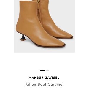 Mansur Gavriel Kitten Boot Caramel